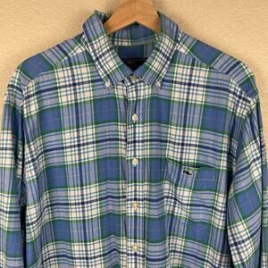 Vineyard Vines Slim FIt Tucker Shirt M XL Button Down Plaid 100% Cotton Preppy